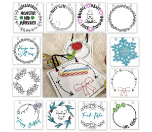 ADVENTSKALENDER 21. Dezember - Stickserie - ITH Kerzenteppich Tasche